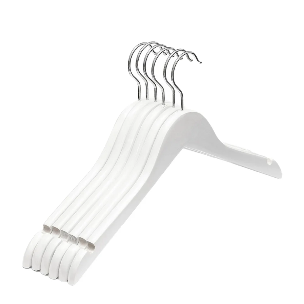 

8 Pcs Pants Hanger Clothes Drying Rack Wood Hangers Suit Coat Wooden Bamboo Travel