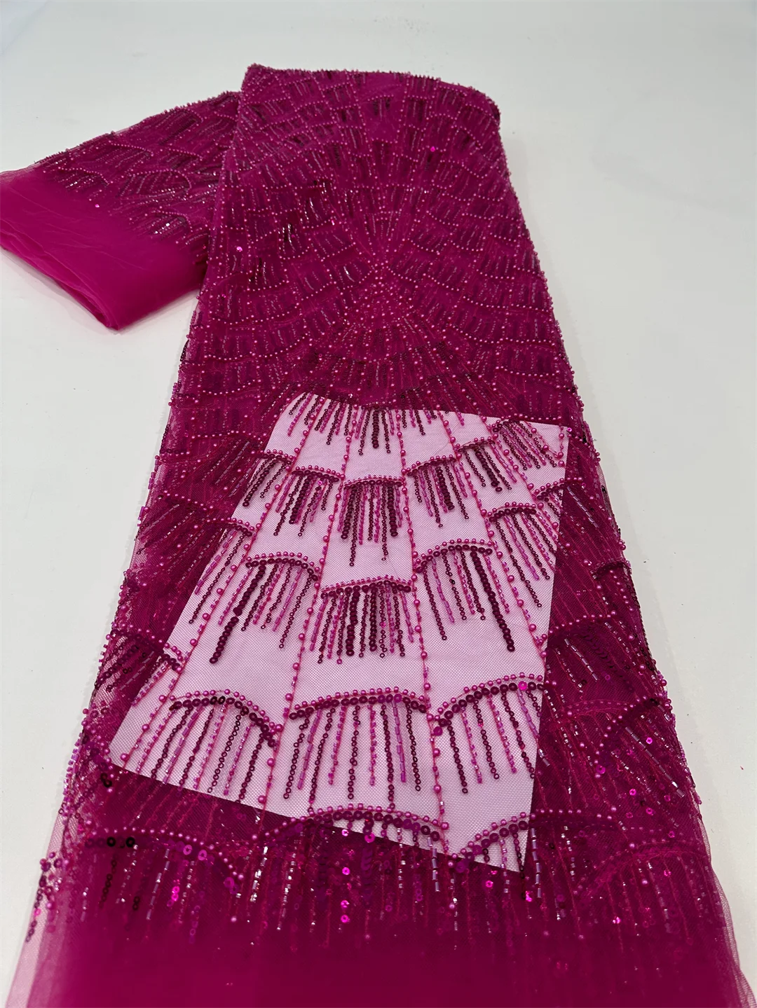 Африканские бусины кружевная ткань 2024 высокое качество французская сетка