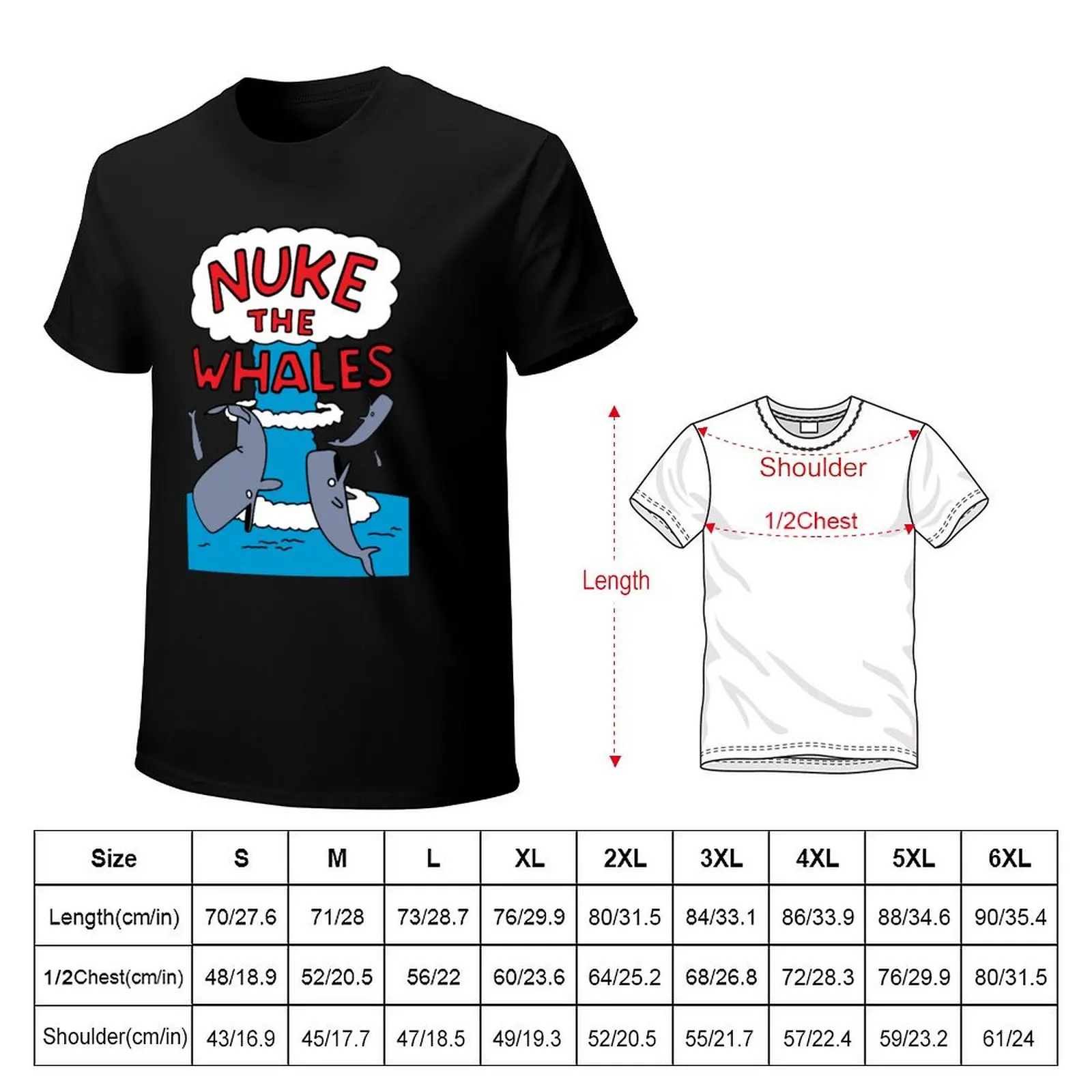 Фото Футболка Nuke The Whales (1) в уличном стиле, повседневная футболка №2