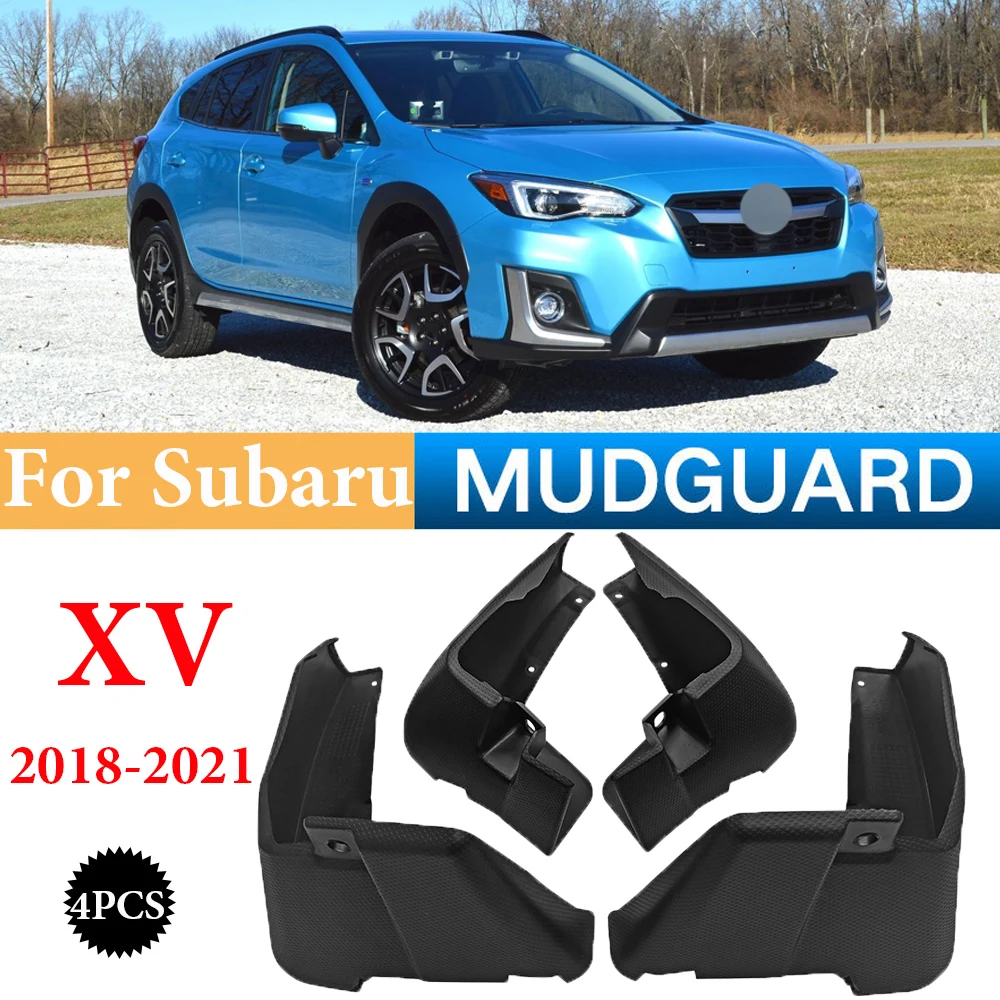 Mud Flaps For Subaru XV 2018-2021 2019 2020 Splash Guards MudFlaps Front Rear Mudguards Fender Car Accessories 4PCS