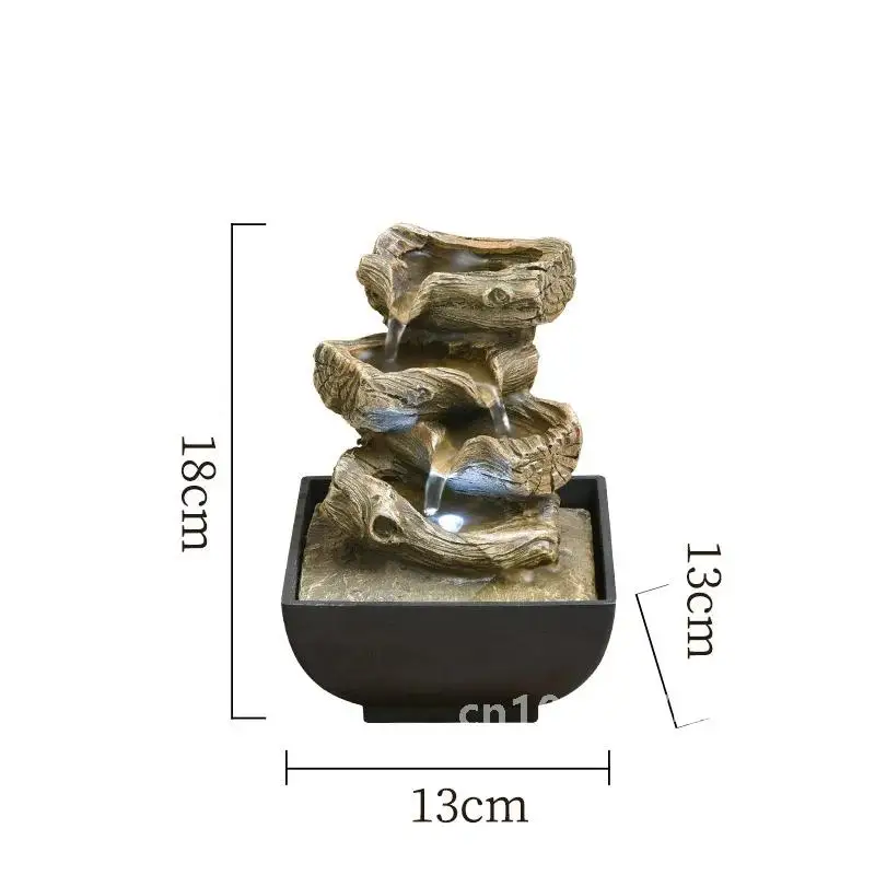 Фонтаны для воды Крытый настольный фонтан с насосом Водопад Фонтан Цветные