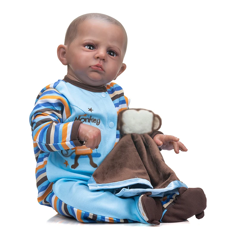 

59cm Tan Skin Baby Cameron Doll Lifelike Doll Kids Christmas Gift Birthday Toys