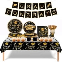 graduation balloons hat banner paper cap garlands gift box disposable tableware 2022 congratulation grad party decor supplies