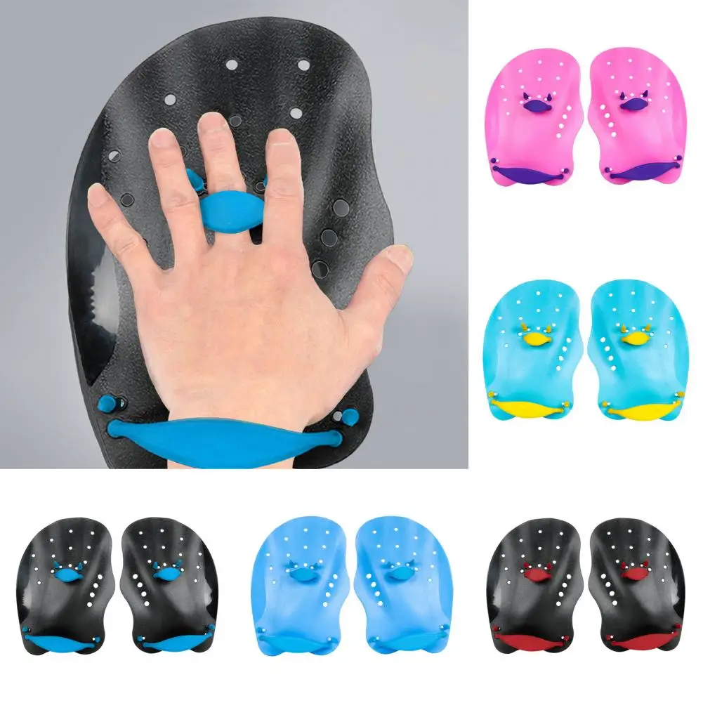 

Adult Children Professional Swimming Paddles Girdles Correction Hand Fins Flippers Palm Adjustable Finger Webbed Gloves Paddle