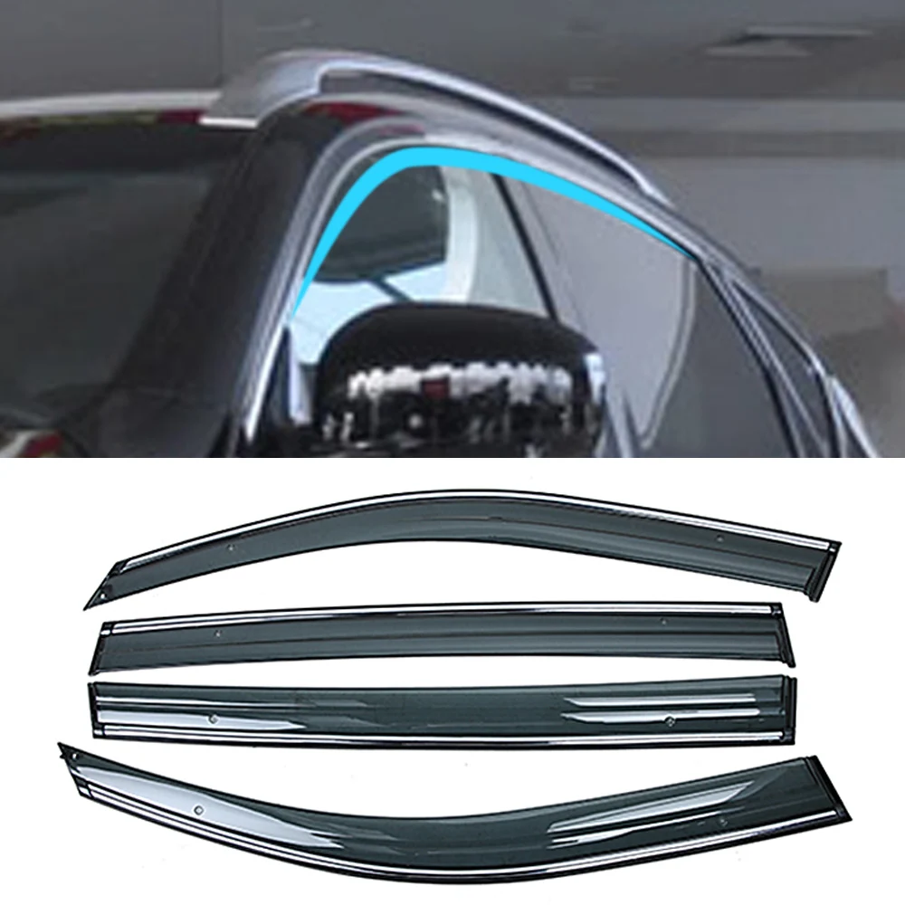 

For INFINITI EX 30d 25 35 37 J50 2007-2013 Car Window Sun Rain Shade Visors Shield Awnings Shelter Protector Cover Frame Trim