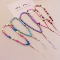 short hand beaded bead pendant mobile phone lanyard girls bracelet pendant ins and korean wrist strap sling keychain lanyard
