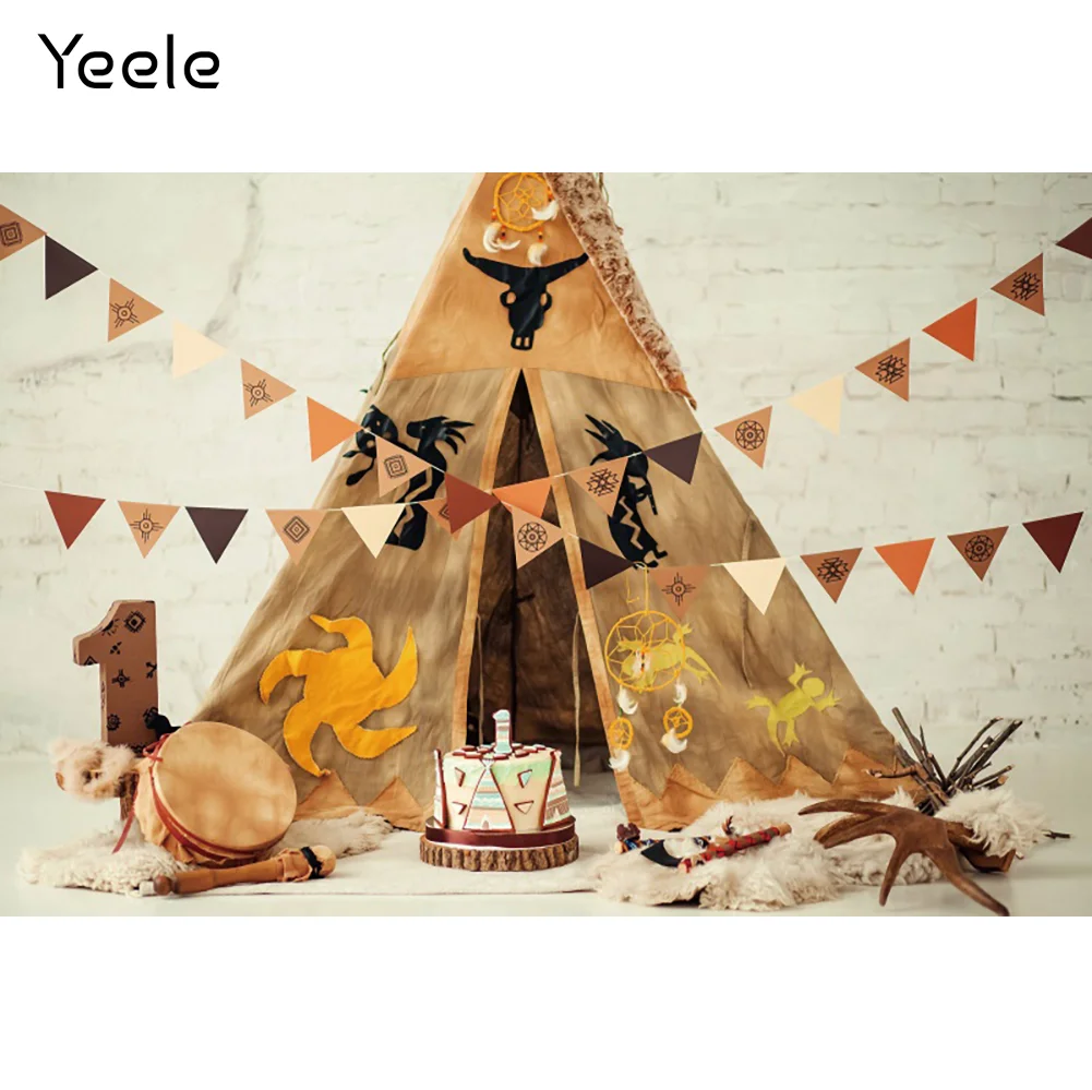 

Yeele Baby Birthday Photography Backdrop Photocall Tent Banner Photographic Background Portrait Party Decor For Photo Studio