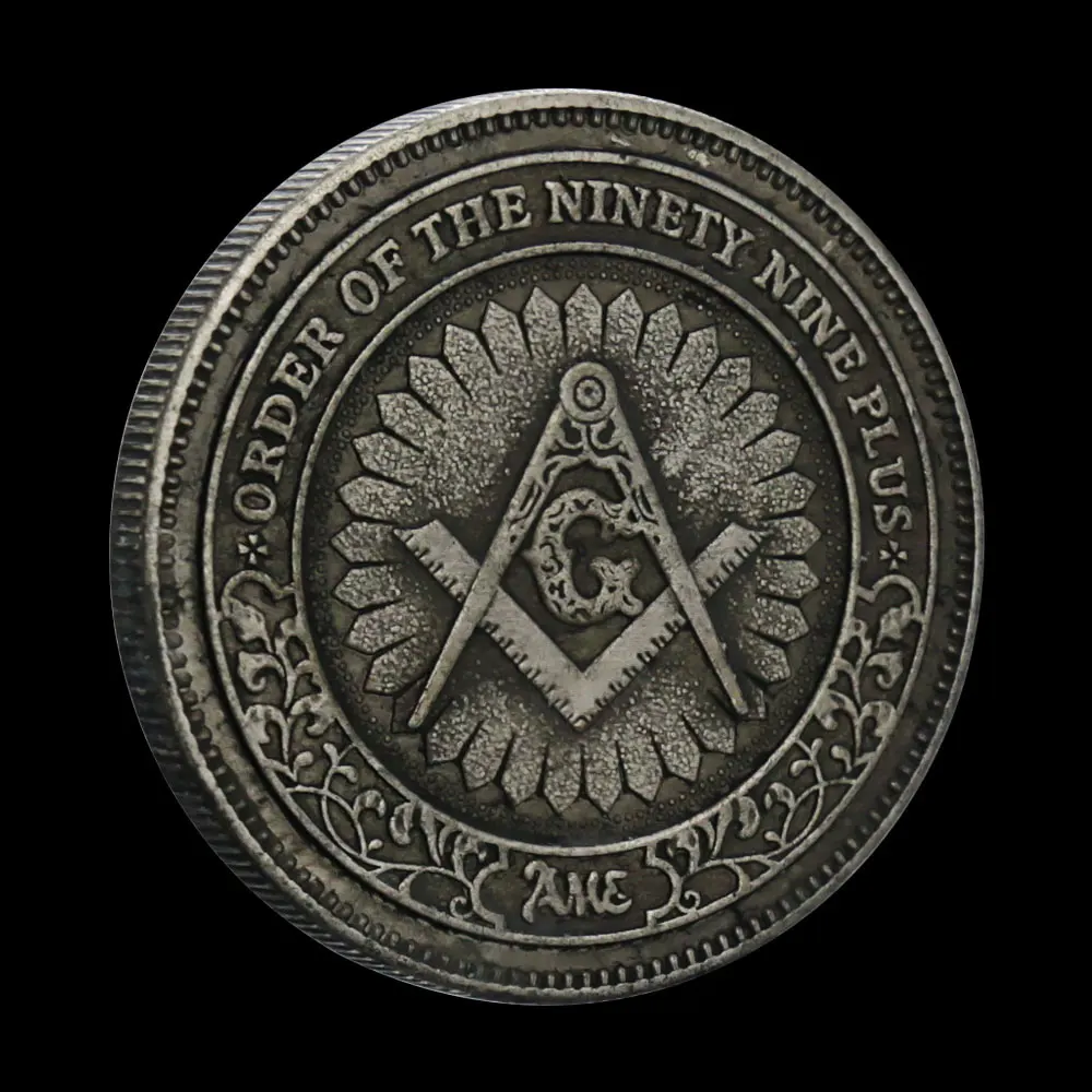 Бесплатная памятная монета Мейсона Коллекционная с бронзовым покрытием для