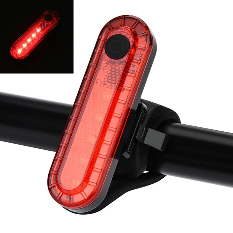 

Rear Bike Tail Light USB Bright Taillight Fit On Bicycle/Helmet Cycling Safety