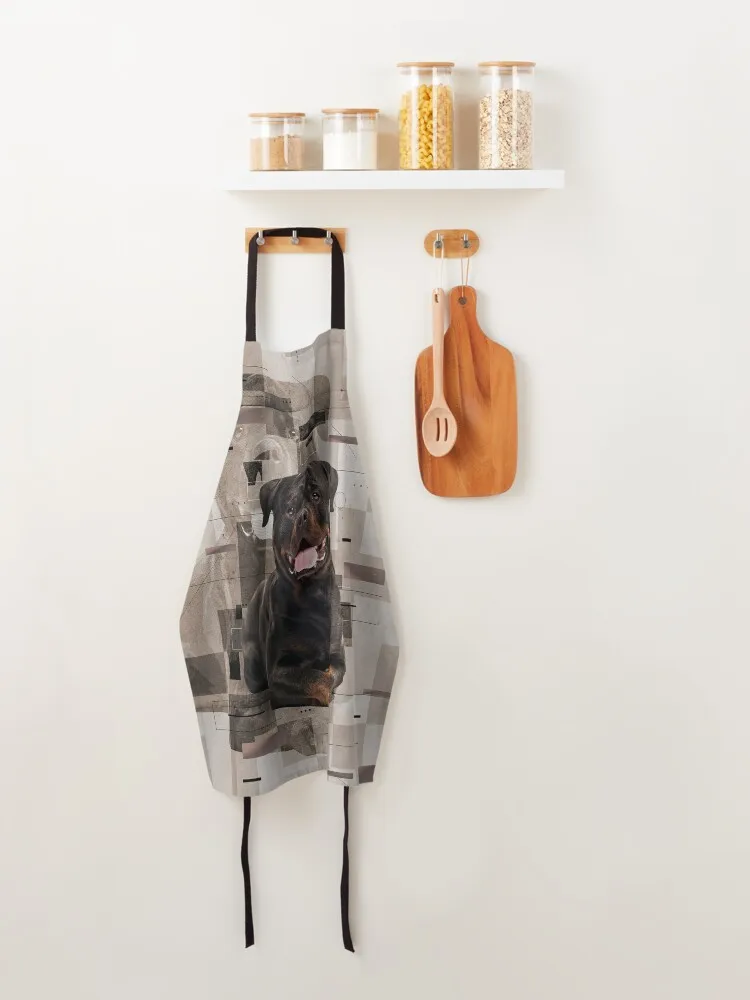 Rottweiler - Metzgerhund Digital Art Fartuch kuchenny Pomysł Towar Wodoodporny fartuch dla kobiet przedszkole