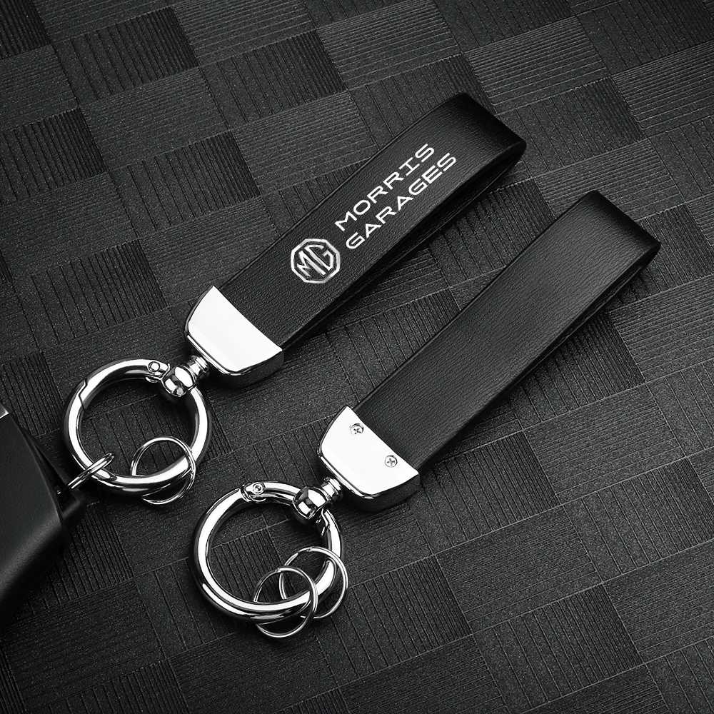 

Car Emblem Keychain Leather Key Chain Keyring Key Fobs for MG ZS GS 3 5 6 7 350 550 996R 90S X-Power 995 ZT HS ZR SW GT TF 3SW