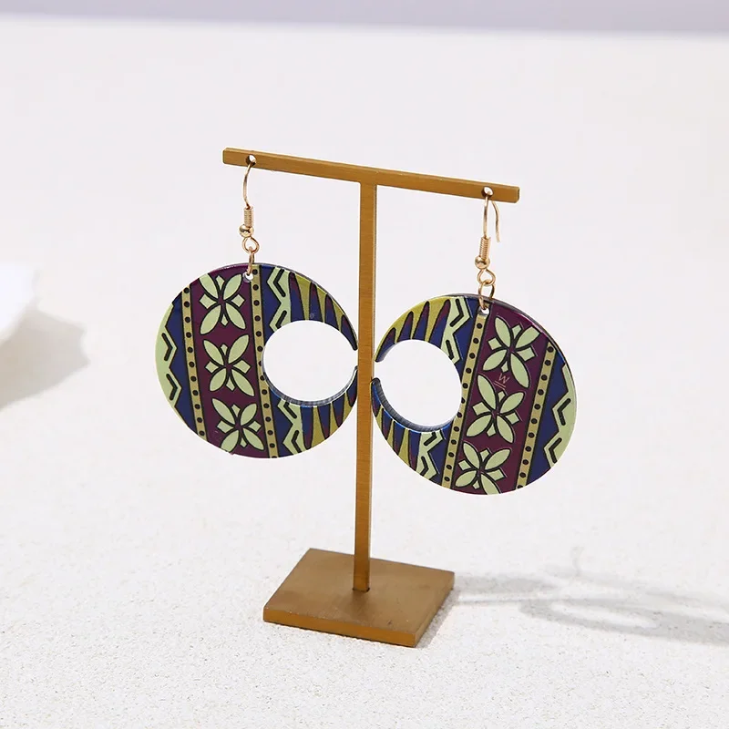 Акриловые серьги в форме сердца Новолуние 2023 модный креативный дизайн