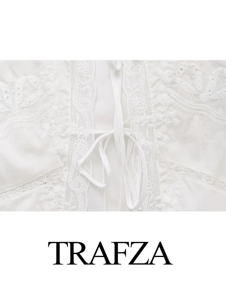 Женская рубашка с бантом и круглым вырезом без рукавов