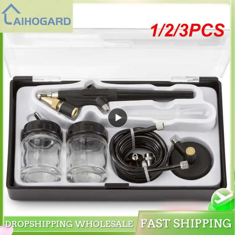 

1/2/3PCS Versatility Art Painting Spray Pen Lower Pot Type Airbrush Compressor 0.8mm Big Head Spray Pen Pressure Supplies