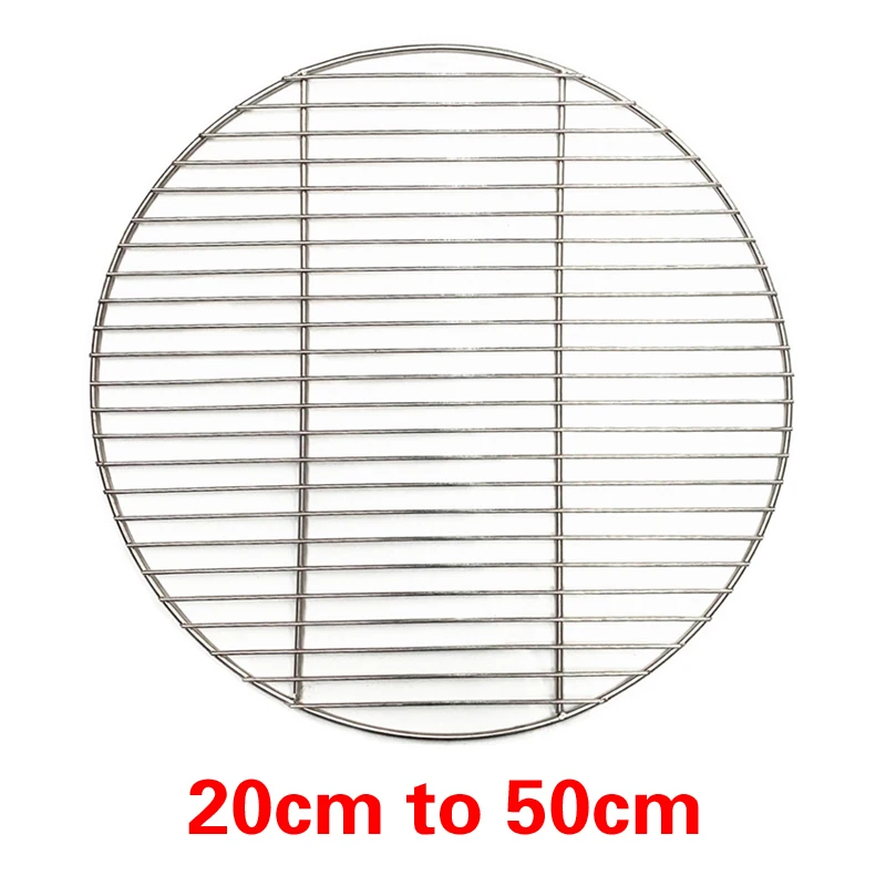

304 Stainless Steel round BBQ Grill Mesh Home Roast Nets Bacon Grill Tool Iron Nets barbecue accessories non-stick BBQ Mat Grid