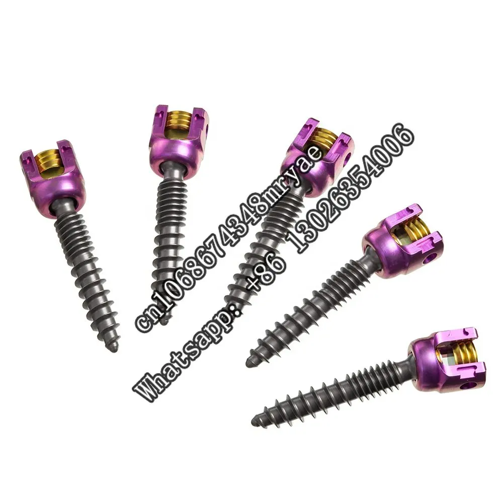 

CE&ISO Marked 5.5mm System Polyaxial Pedicle Screw Orthopedic Surgical Spinal Implants
