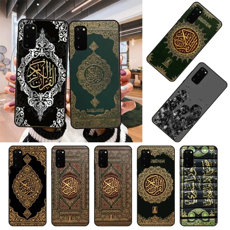 Lslamic Чехол-книжка для телефона Samsung Note 9 10 20 Plus Pro Ultra J6 J5 J7 J8, мягкий черный чехол для телефона