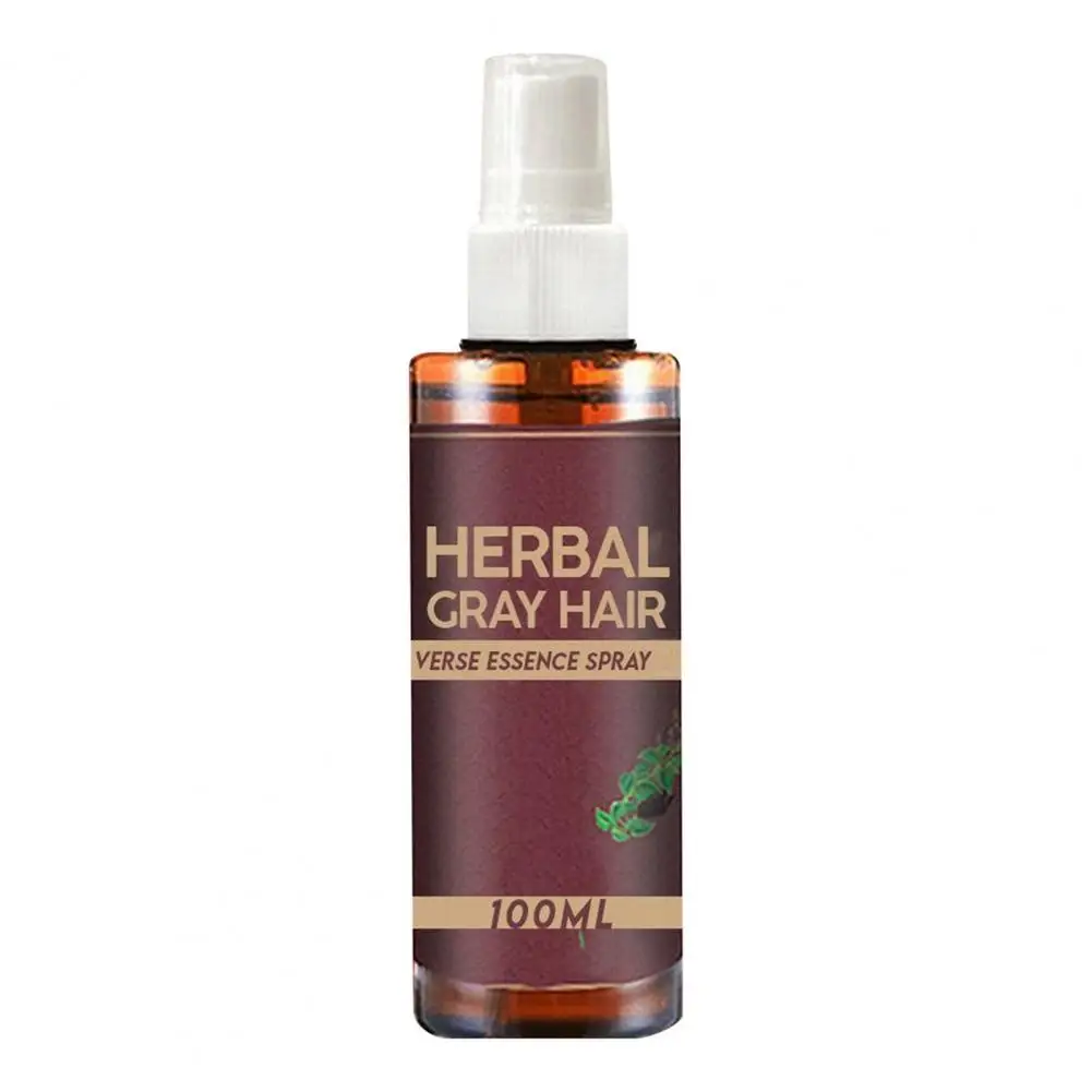 Sdotter 50% Hot Sale 100ML Hair Spray Natural Easy to Use Plant Extracts Herbal Grey Hair Spray for Beauty
