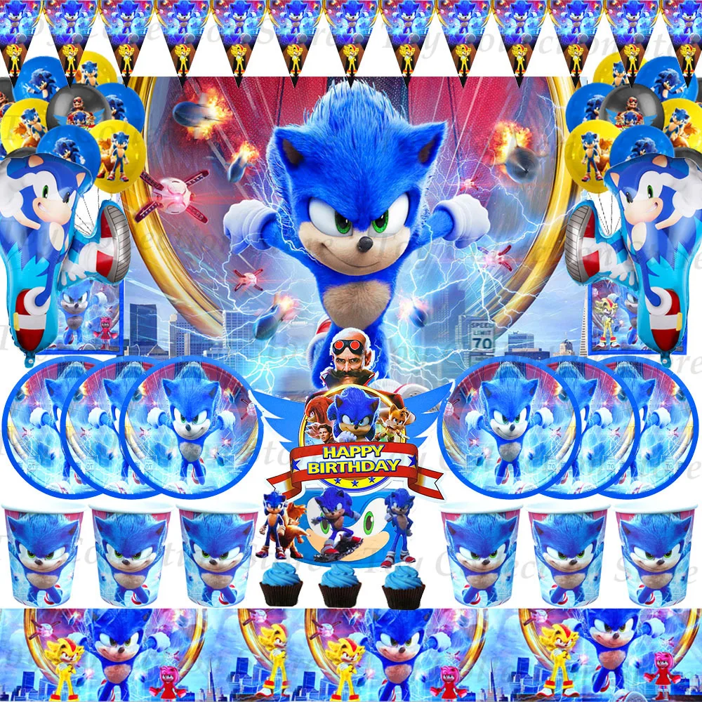 

Anime Figures Party Supplies Children Boys Favor Party Decoration Paper Tableware Plate Cup Napkin Ballon Family Birthday Gifts