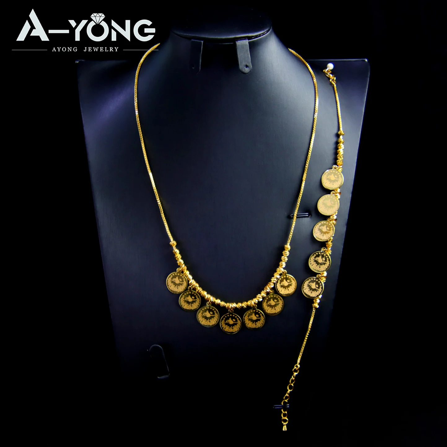 Исламский золотой комплект A-YONG AYONG JEWELRY