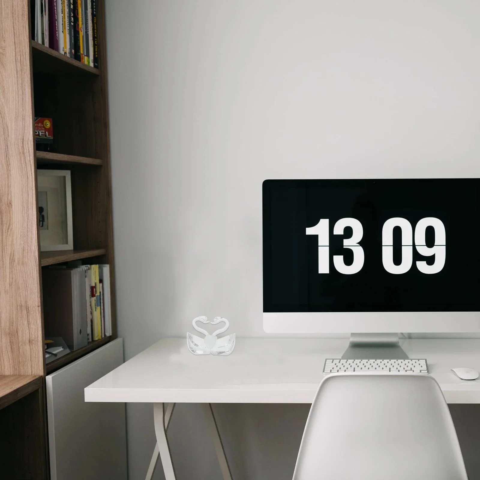 Целуйста лебедь кристалл свадебная фигурка пара статуя декор украшение подарок