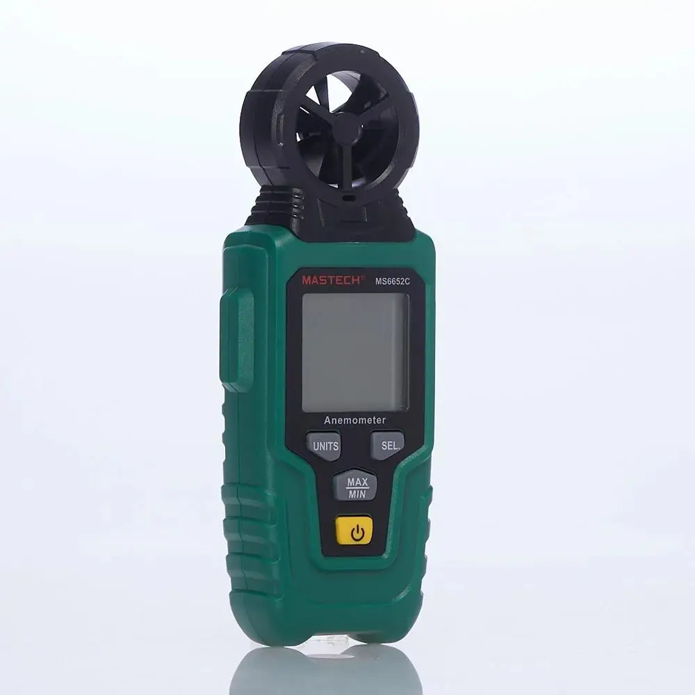 Цифровой анемометр Mastech MS6652C ручной измеритель скорости ветра для измерения