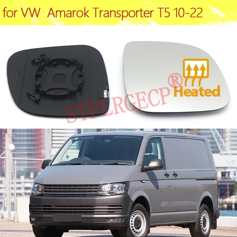 Фото Левое и правое боковые зеркала заднего вида с подогревом для Volkswagen VW Amarok Transporter T5 T5.1 T6 10-22 №1
