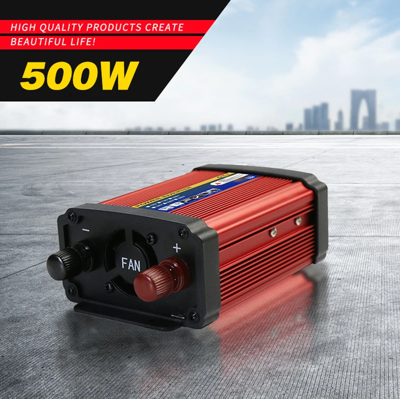 

500W Car Inverter Power Converter USB Charger Socket Universal 12V TO 110V 220V Car Power Inverter Charging For Phone Recorder