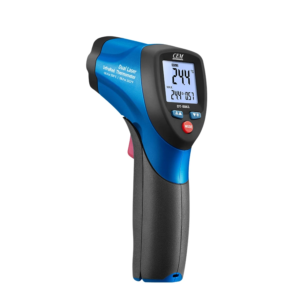 

CEM DT-8861 MINI Infrared Thermometer 550C Degree Dual Laser Infrared thermometer Small
