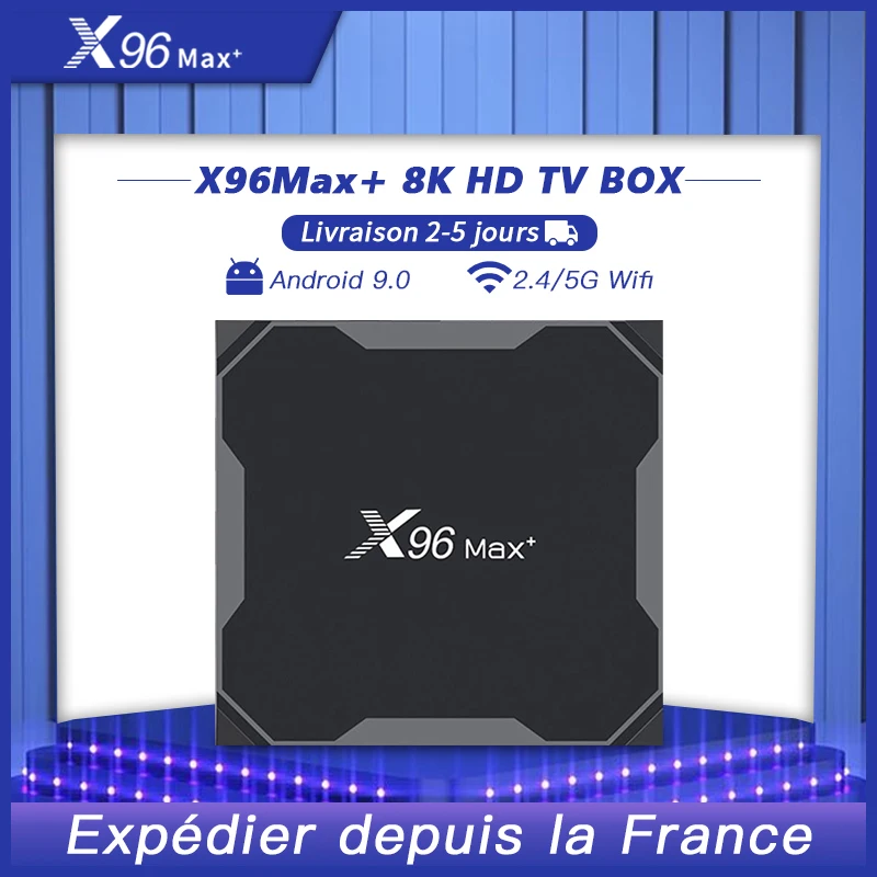 

X96 Max Plus IPTV Box Android 9.0 Amlogic S905X3 4GB 64GB 32GB Quad Core 2.4G/5G Dual Wifi BT 4.1 100M H.265 IPTV Box Smart TV