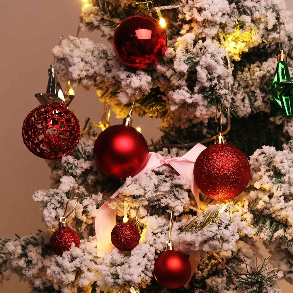 

100 шт., новогодние украшения для ёлки, 3-6 см