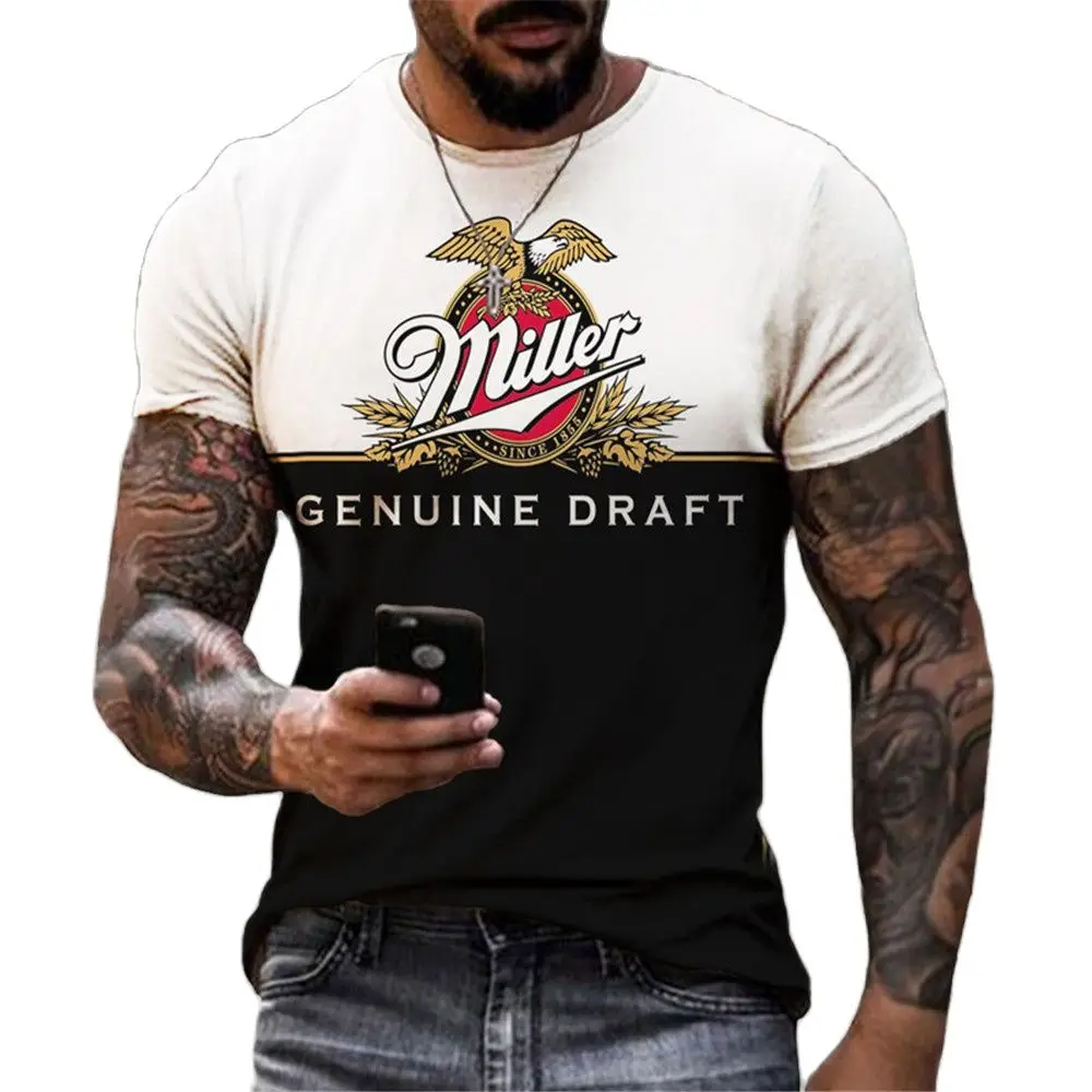 

Футболка мужская с круглым вырезом, свободная рубашка с персонализированными надписями и 3D принтом, одежда в стиле унисекс, топ с коротким рукавом в стиле ретро, 6XL, на лето