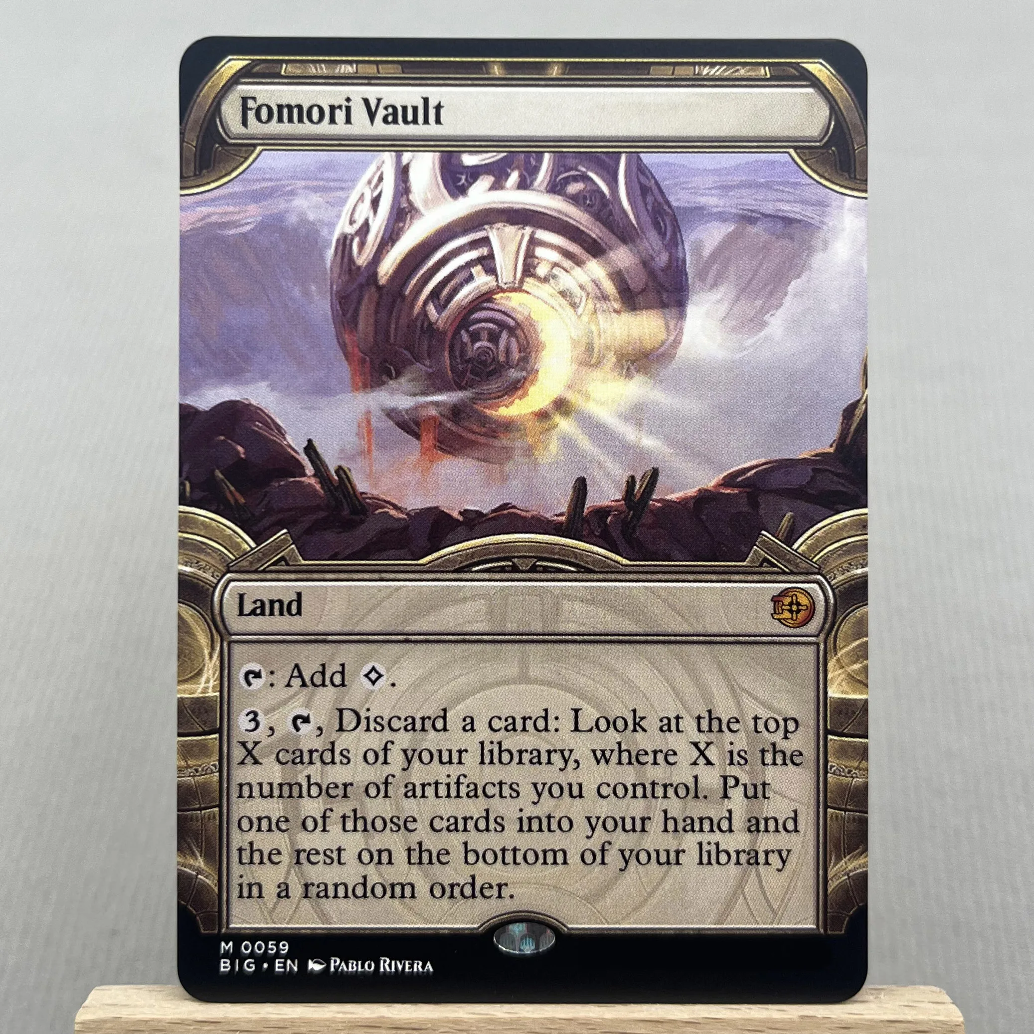Фото BIG MH3 OTJ OTP HOLO7-I01 Карты Tcg Немецкий черный сердечник Волшебный тиранский меч богатства и силы Симуляторная сборка №3