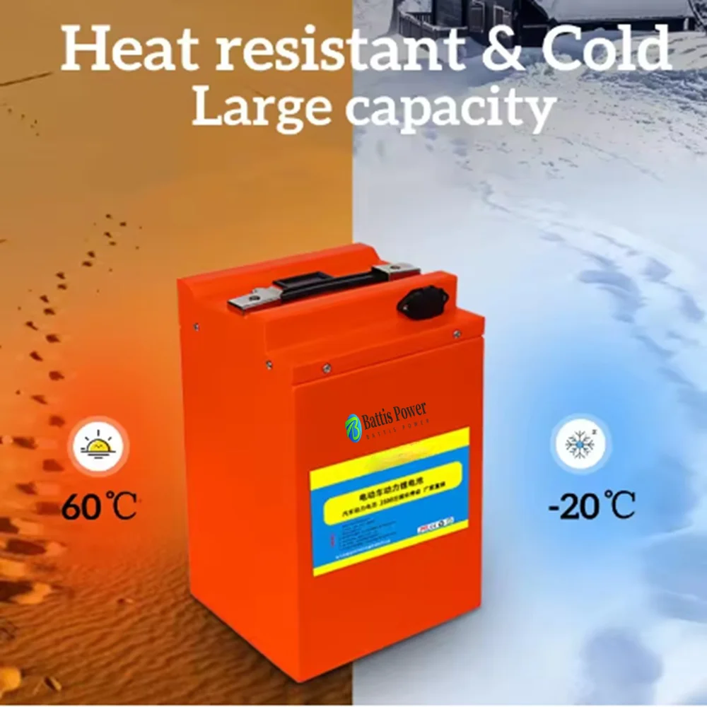 Фото Литиевая батарея 72 В 200 Ач 50 Ач 70 Ач 90 Ач 100 Ач 150 Ач 180 Ач 300 Ач Lifepo4 Batteria для трехколесного велосипеда 3000 Вт 7000 Вт мотоцикла EV RV №3
