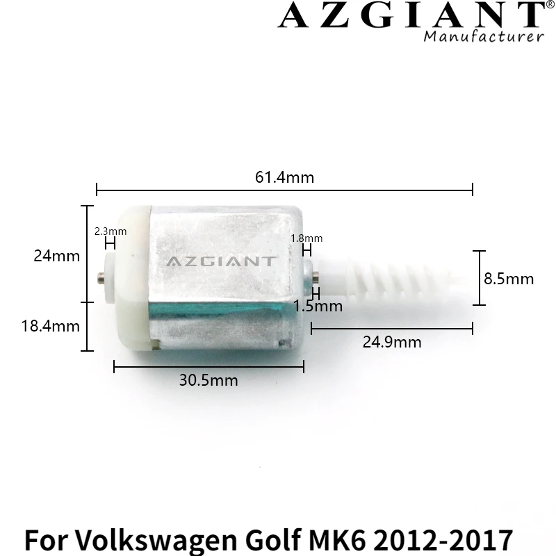 

For Volkswagen Golf MK6 2012-2017 Azgiant Central Door Lock Motor Replace Original Mabuchi Motor FC-280SC-18165