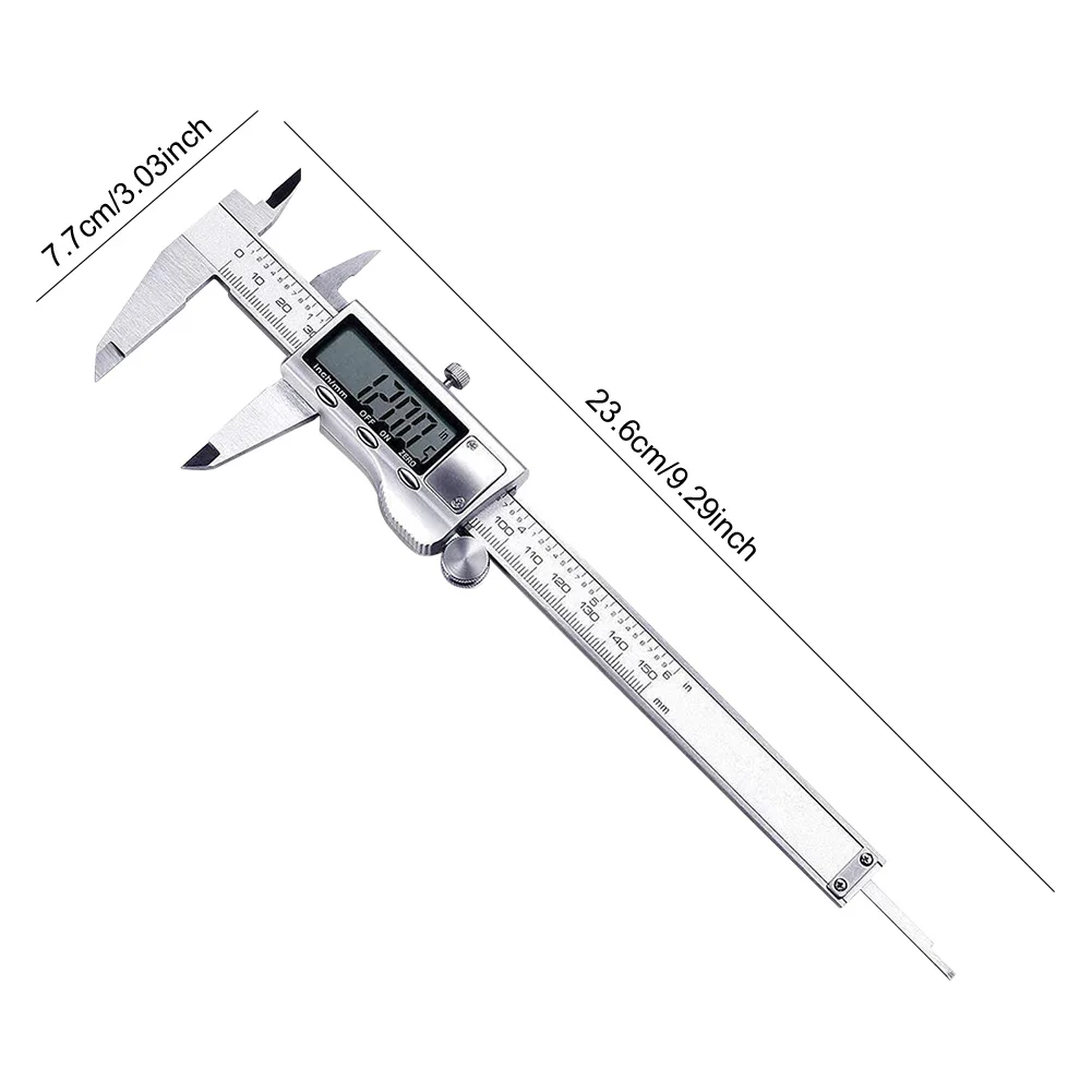 Цифровой штангенциркуль 150 мм/6 дюймов измерительный инструмент из нержавеющей