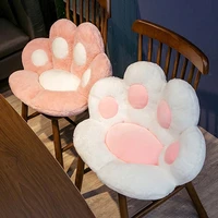 cute bear paw back pillows soft stuffed plush chair cushion seat cushions for sofa mat office hotel seat back pillow home decor