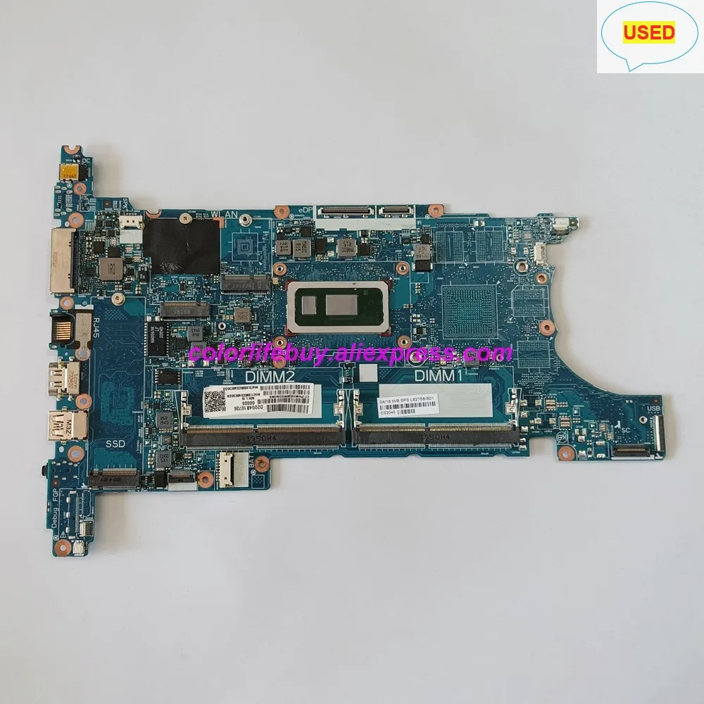 

Genuine USED L62758-001 6050A3022501-MB-A01 UMA i7-8565U CPU Motherboard L62758-601 for HP 15u 840 850 G6 Laptop NoteBook PC