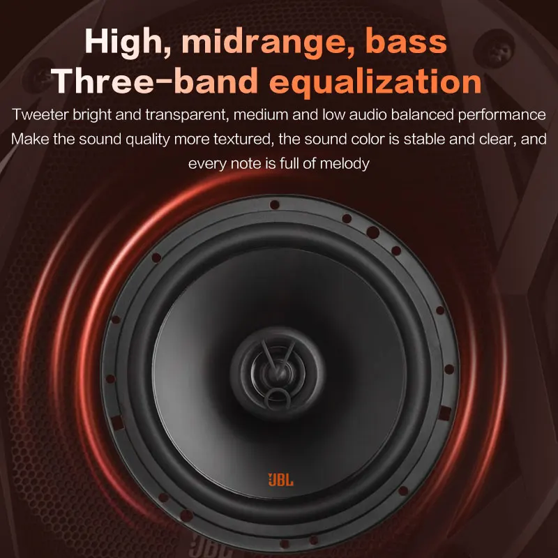 JBL 6 5-дюймовый Hi-Fi коаксиальный сабвуфер полнодиапазонный диапазон автомобильных