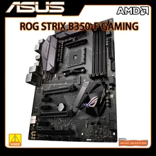 AM4 Motherbaord Asus ROG STRIX B350-F GAMING Motherbaord DDR4 AMD B350 PCI-E 3.0 64GB USB3.1 ATX For Ryzen 3 1200AF  5 3500 cpus