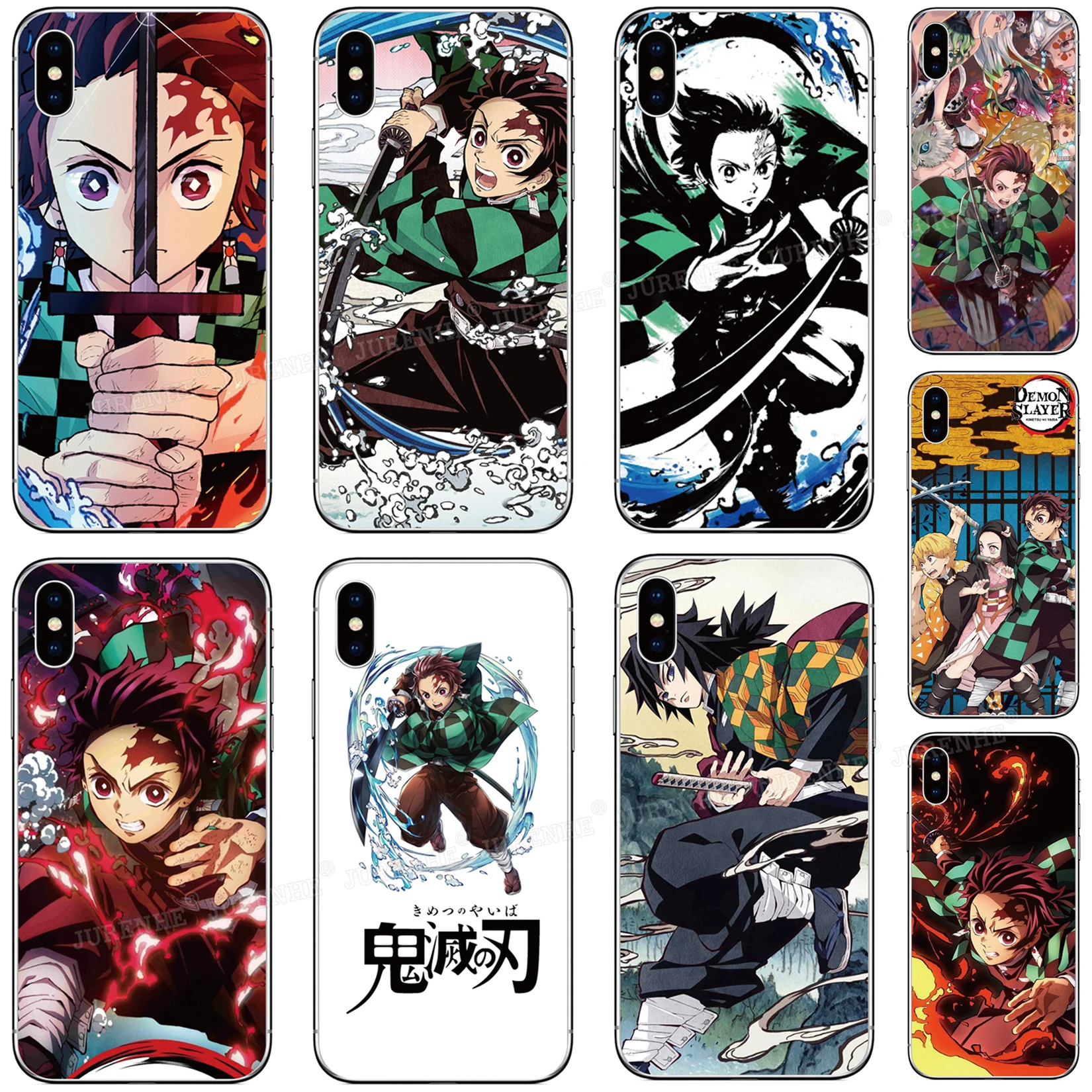 Japan Demon Slayer Cover For For iPhone 14 13 12 11 Pro MAX Mini SE2 2020 SE3 XR X XS 6S 6 7 8 Plus iPod Touch 7 6 5 Phone Case