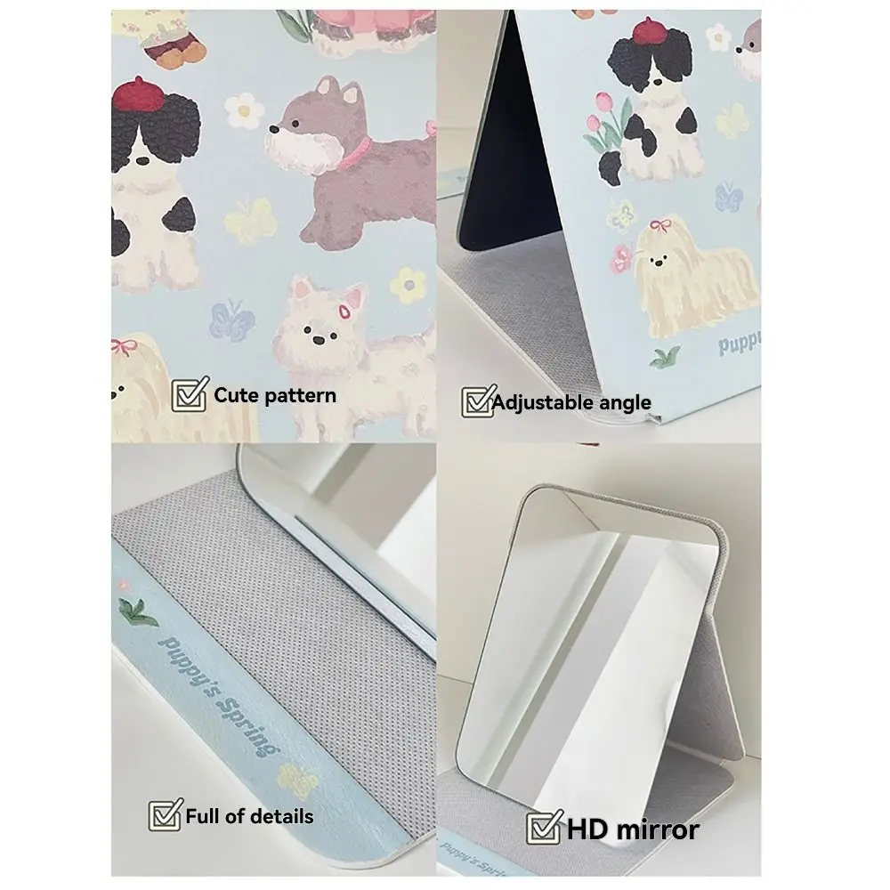 Портативное зеркало для макияжа мини-размера HD Beauty одностороннее компактное