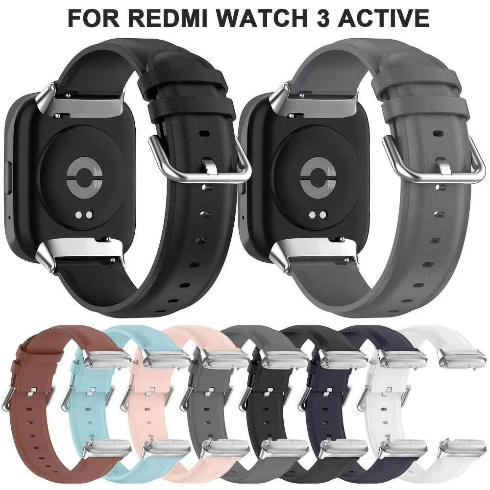 

Кожаный ремешок для часов, аксессуары для замены ремешка для часов, мягкий браслет для смарт-часов Redmi Watch 3 Active