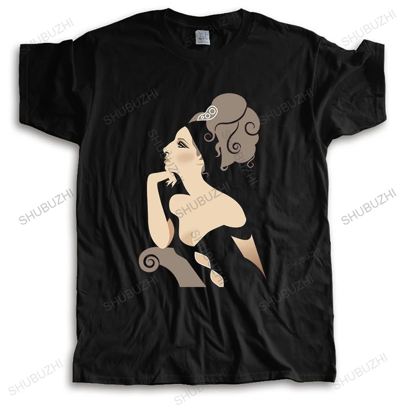 

men cotton black tops hot sale Melinda Temptrees T shirt barbra streisand on clear day unisex luxury for him plus size teeshirt