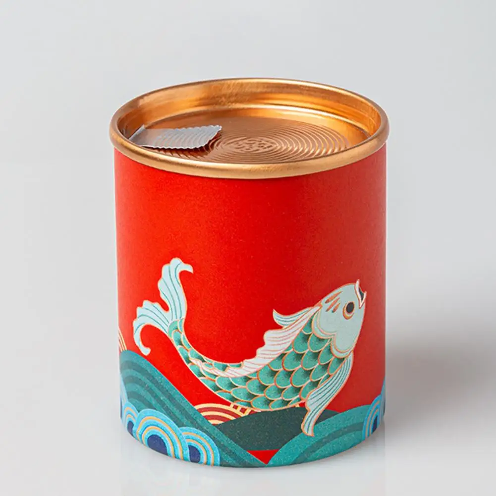 Бумажная банка для хранения чая удобная из нержавеющей стали упаковки на