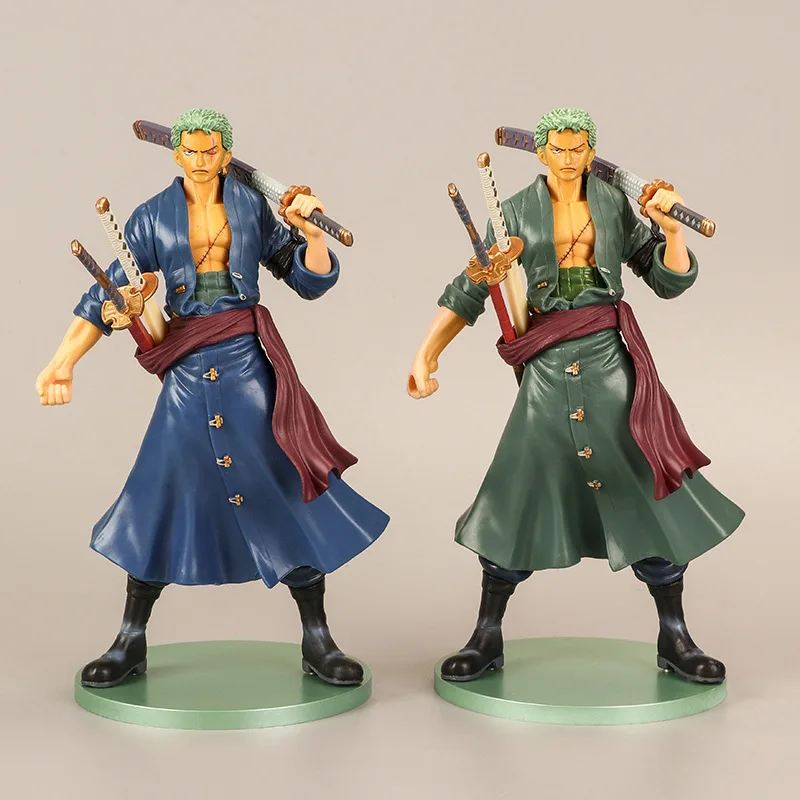 

2022 Sell Like Hot 2 Style 22cm ONE PIECE PVC Roronoa Zoro Action Figures Anime Model Doll Furnishing Articles Children's Toys