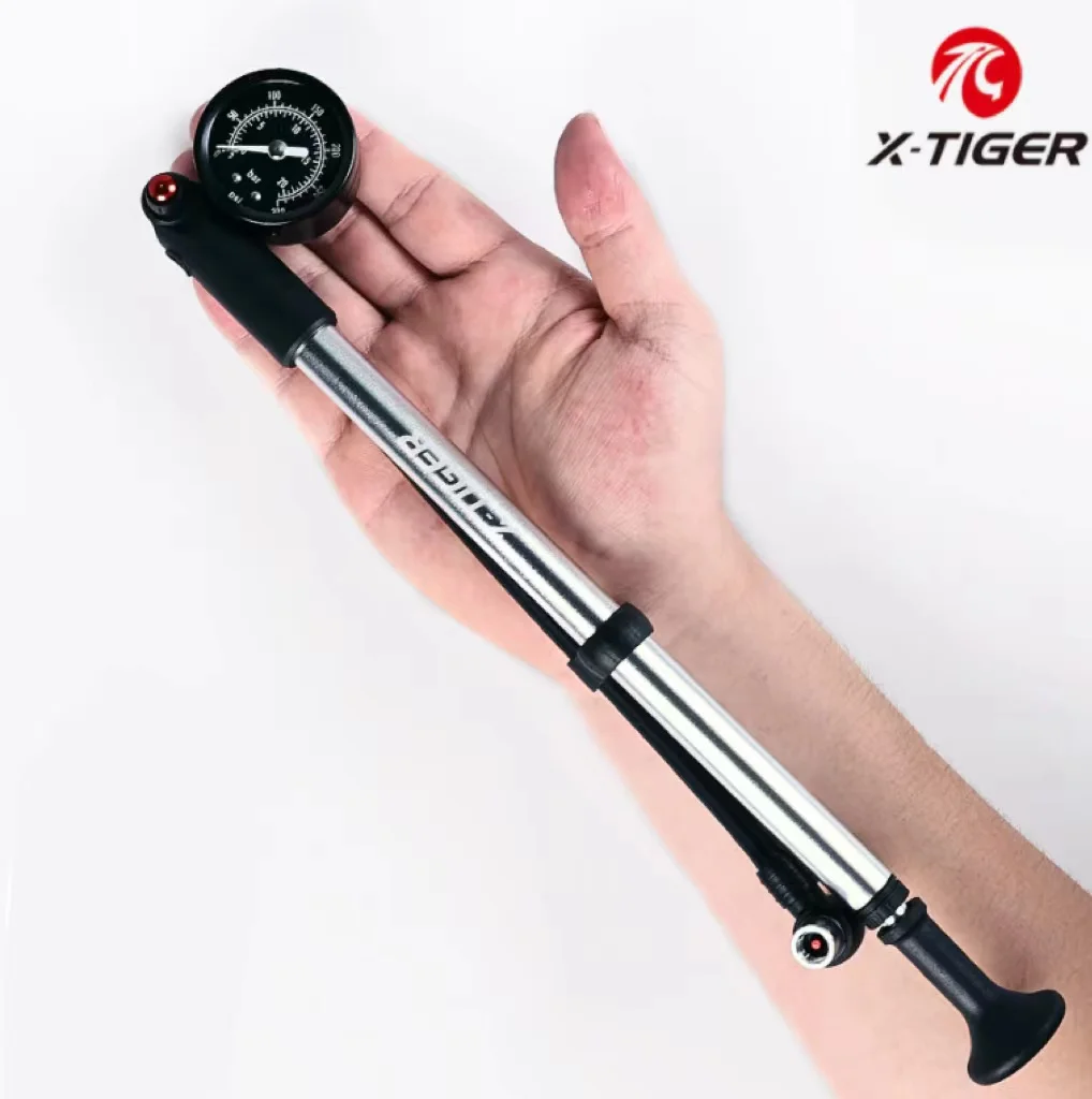 Портативный велосипедный воздушный насос X-TIGER высокого давления PSI с манометром
