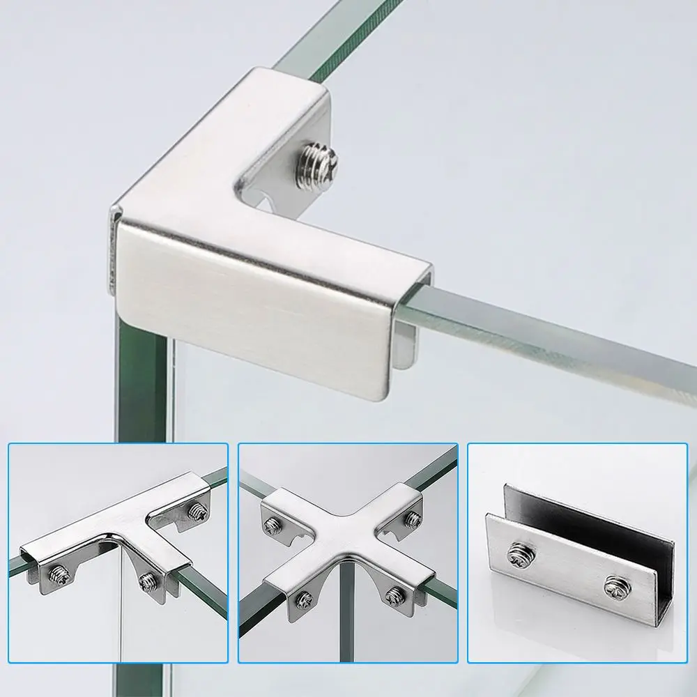 

L-type Reinforcement Stainless steel Corner buckle Fixing Clip Angle Corner Code Corner Guard Glass Clip