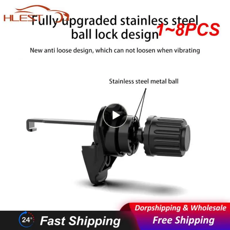 

1~8PCS Upgrade Car Phone Holder Clips 17mm Ball Head Car Air Vent Clip Mount Car Air Outlet Hook Clamp for Magnet Mobile Phone