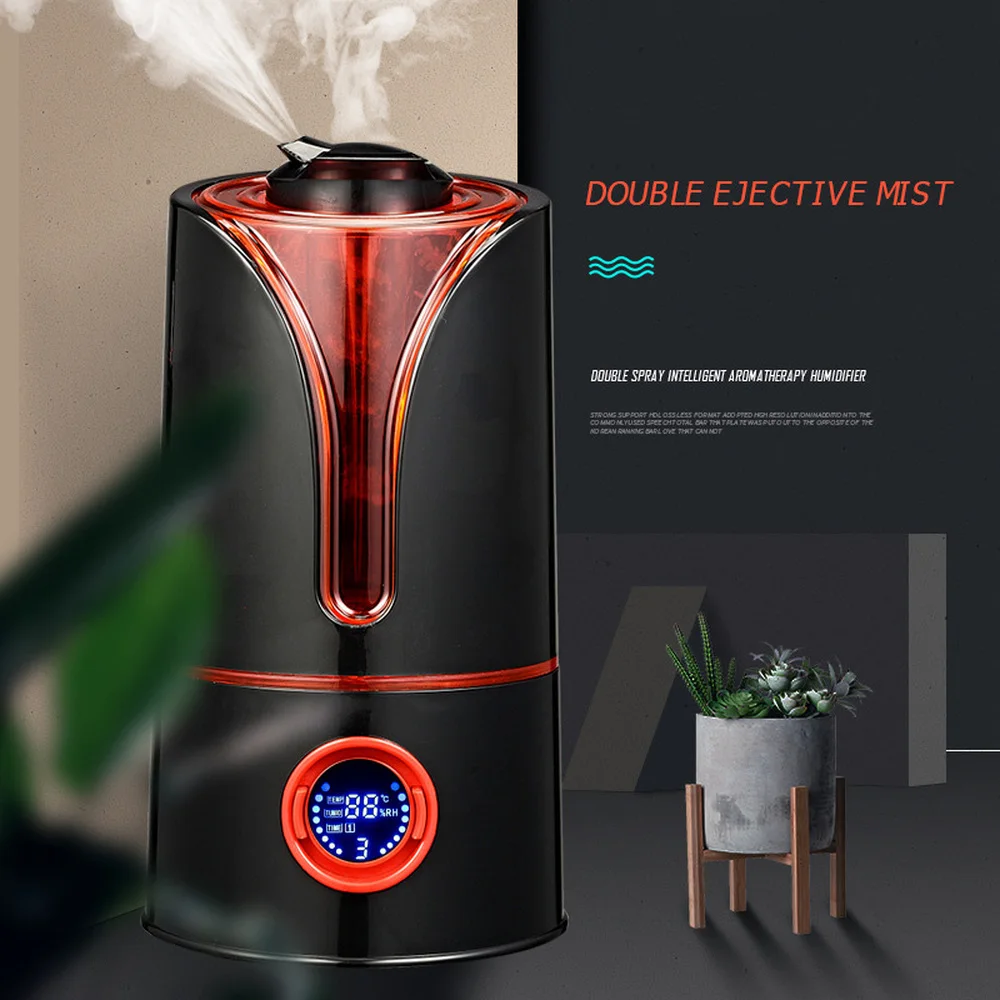 LCD Screen Timing Air Humidifier 3.5L Large Capacity Household Double Spray Intelligent Mute Aroma Humidification Atomizer | Бытовая
